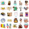 50 Book Stickers, Book Reading Graffiti Stickers, Computer Mobile Phone Tablet Bookmark Hand Account Stickers