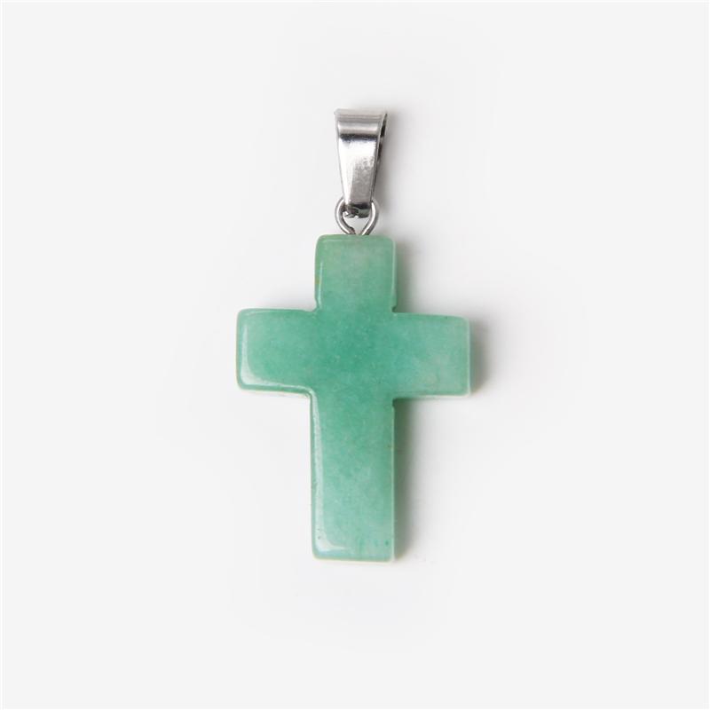 Buy Natural Crystal Cross Pendant 