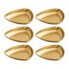 Set Of 6 Unique Stainless Steel Miniature Bowls Appetizer Plates Suitable for Sauces and Seasoning with Easy Cleaning