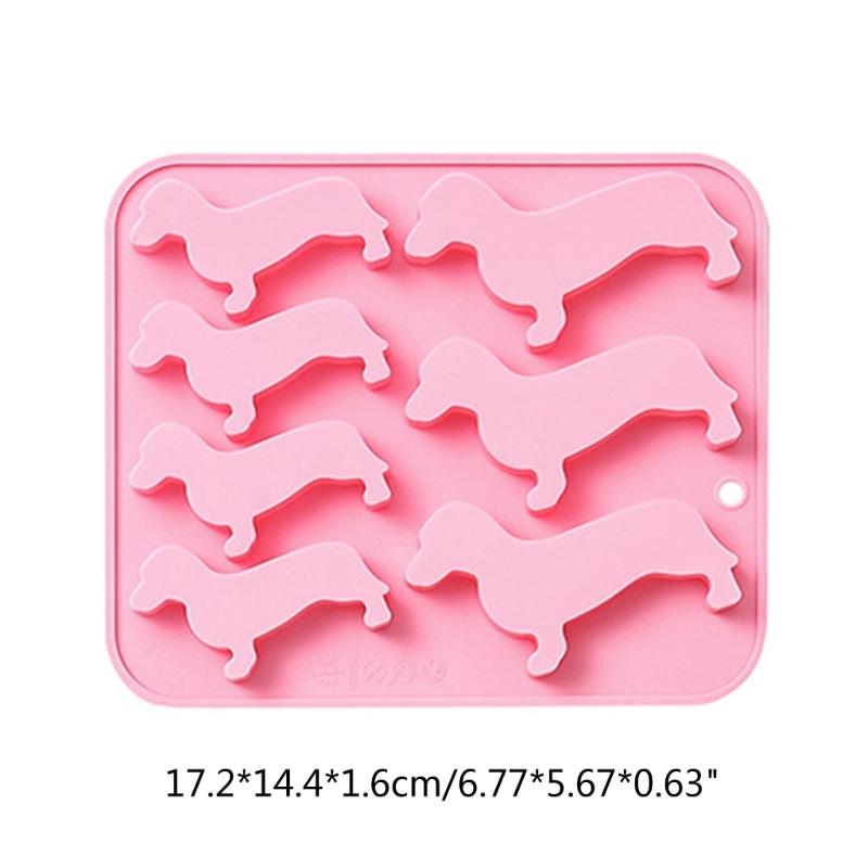 7 Cavity Sausage Dogs Silicone Mold 3D Fondant Mold DIY Cake Ornament Mold