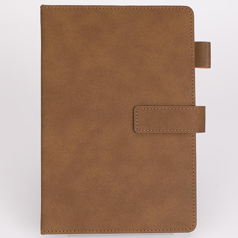 A5 Lambskin Business Notebook with Buckle & Custom Logo for Office Meetings A5