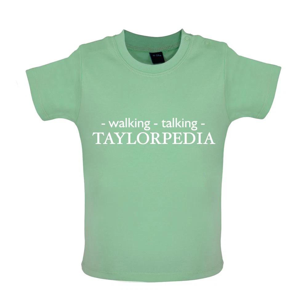 Walking Talking Taylorpedia - Baby Kids Boys Girls Unisex T-Shirt / Babygrow - Music Tour Gig Eras Love 110