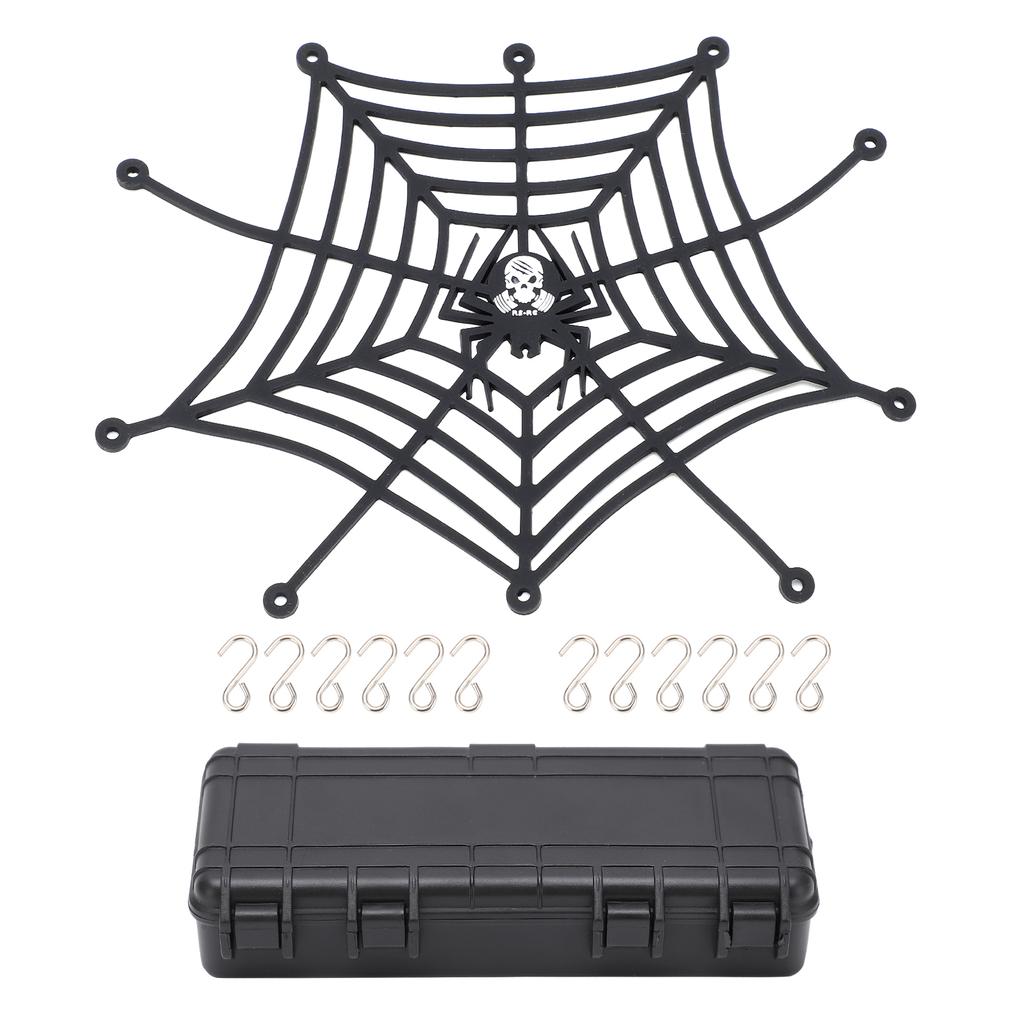 Luggage Roof Rack Net Durable Elastic Spider Shape Toolbox Simulation Decoration for 110