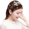 Spring & Summer Women's Embroidered Wide Headband - Sweet Korean Style Hair Accessory