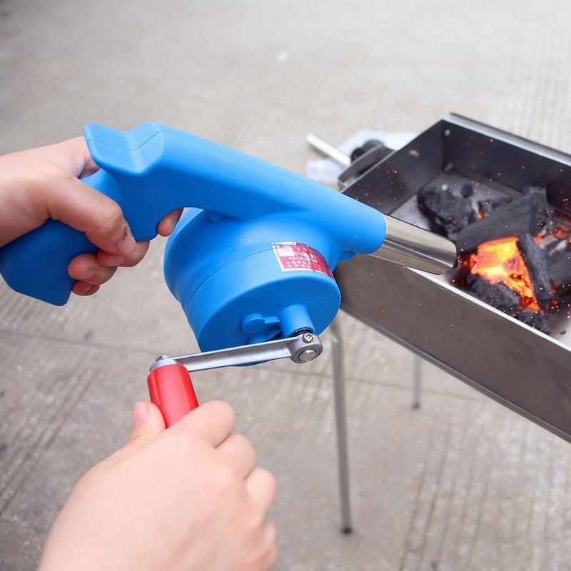 Portable Manual BBQ Blower Portable Charcoal Outdoor Grilling Barbecue Campfire Cooking Handheld Fire Starting