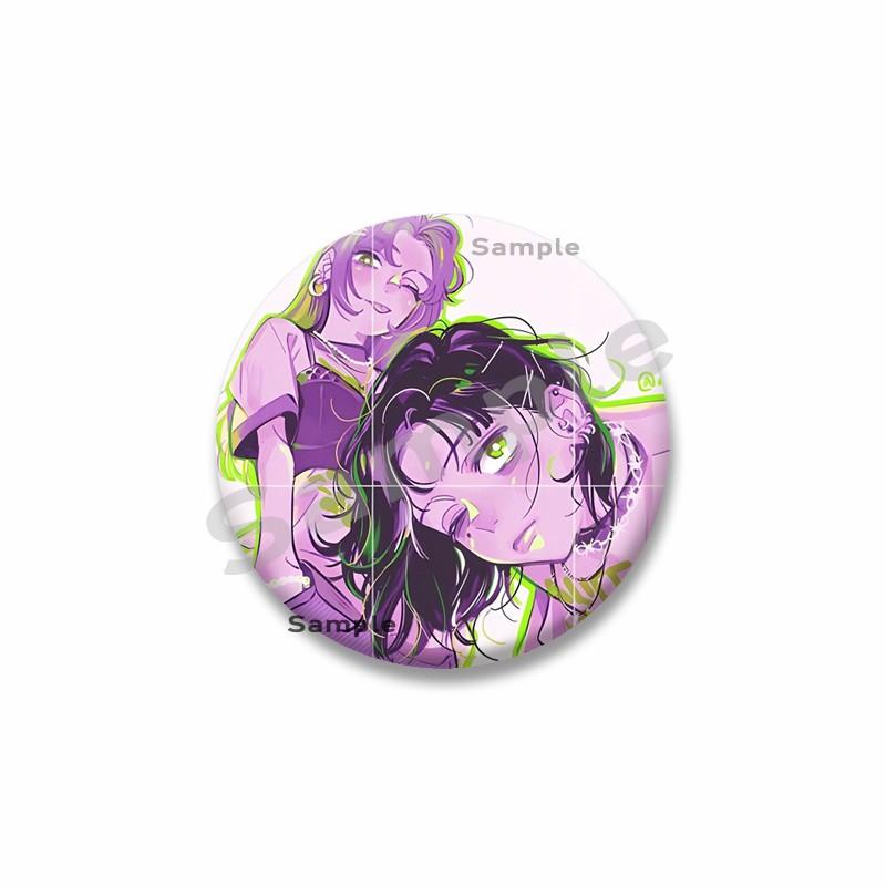 Anime The Guy She Was Interested In Wasn't A Guy At All Button Pin Cartoon Mitsuki Koga Brooch Badge Bag Hat Decor Accessories