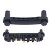 Guitar Roller Saddle Bridge Height Adjustable Brass Roller Saddle and Tailpiece for LP Electric Guitars