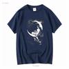Vintage 90 S Hermann Kaulbach Fairy Of The Moon Black T Shirt Mens Sz 3XL USA Vintage Washed Soft Homme Unisex