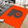 Philadelphia Flyers Flannel Pattern Square Carpet,Area Rug,Carpet Rug for Living Room Bedroom Sofa Playroom Decor,Non-slip Floor Mat