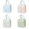 Beenlove Letter Print Solid Color Lunch Insulated Bag Portable Hand Bags Held