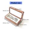 Stylish Elegant Wood Pins and Medals Storage Case Accessory Portable for Desk Or Office Display Home Organization