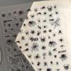 Halloween 3D Rhinestone Spider Web Nail Stickers - Dark Style for Hot Girls