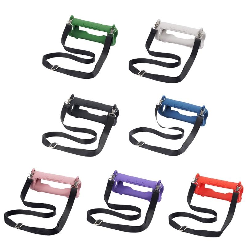 Durability Silicone Sleeve For Flip 7 Travel Speaker Shoulder Pouch Providing Full Protections And Convenient Access