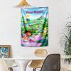 Dora Explorer Custom Your Name Wall Decor Tapestry Art For Pet Memorial Birthdaywedding Party Backdrop Family Gift