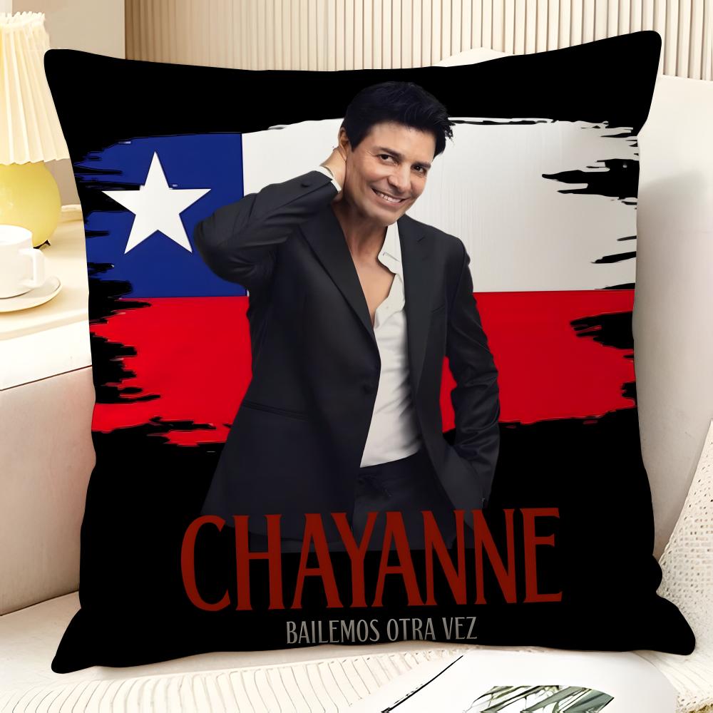 Latin Pop Music C-Chayanne 1 Pillow Case Natural Linen Organic Fabric Double-Sided Printing Sofa Home Decor Gift Pillow Case