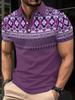 2026 Summer Men's Polo Shirt 3D Printed Pattern Breathable Lightweight Casual Sports Outdoor Men's Clothing