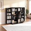 Media Storage Cabinet, 4-Tier DVD Shelf Organizer, 610 X 368 X 846 Mm Multimedia Storage Organizer for CDs, DVDs, Books, Games, CD Shelf for Living