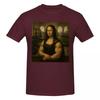 Funny Mona Lisa Fitness Vintage T Shirts Graphic Y2k Idea Crewneck Tshirts For Unisex Wounisex Tops