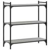 VidaXL Bibliothèque 3 niveaux sonoma gris 80x30x86cm bois d'ingénierie 837670