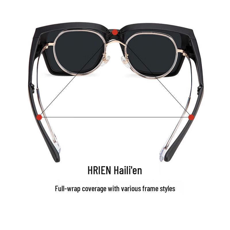 Hailuen Foldable Polarized Over-Prescription Driving Sunglasses
