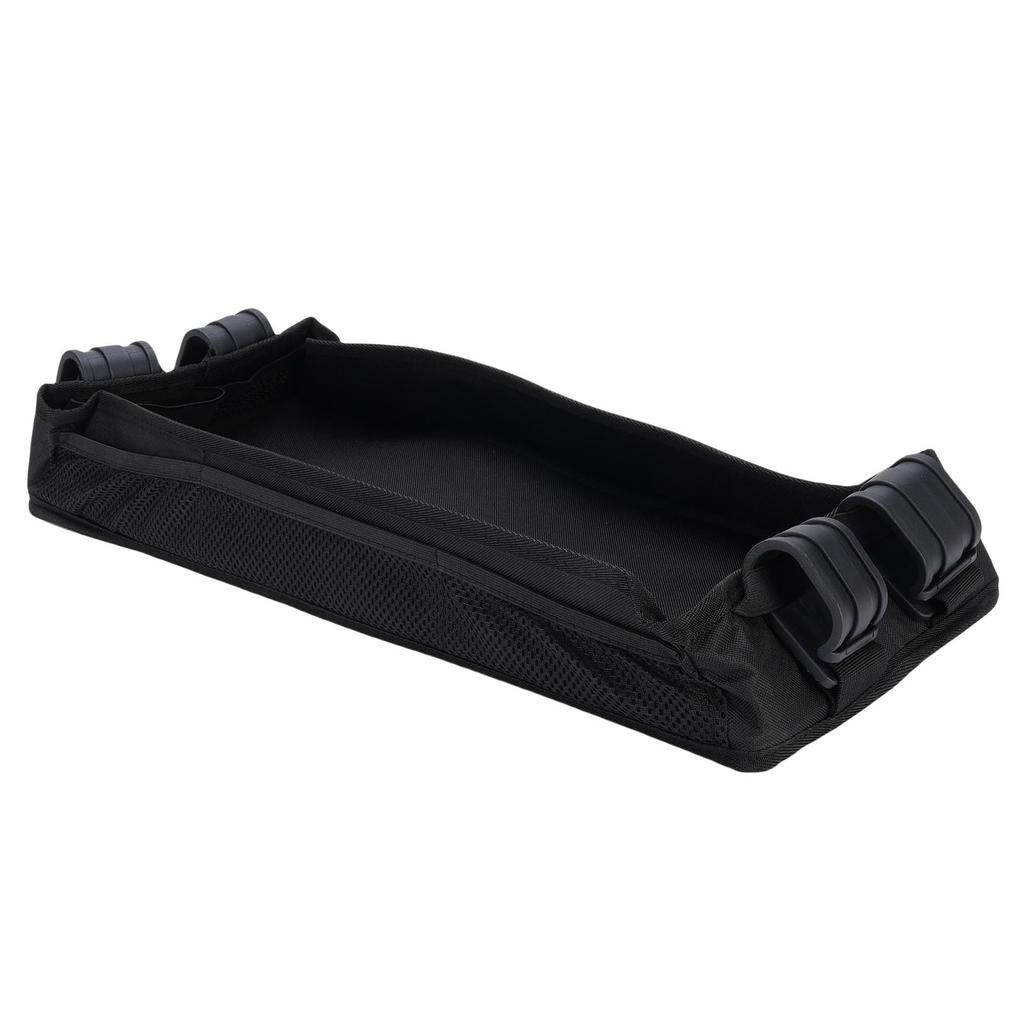 Baby Stroller Tray with Cup Holder Oxford Cloth Toddler Stroller Travel Basket for Dining Toys Snacks Storage