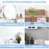 2 Pcs Acrylic Clear Stackable Storage Drawers, Desk Storage Organizer with 9 Mini Drawers, Removable Storage Box with Sticker for Makeup Jewelry