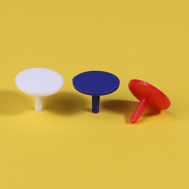 50 Pcs/Pack Golf Ball Mark Portable Round Shaped Plastic Flat Golf Ball Position Markers Random Color Golf Accessories