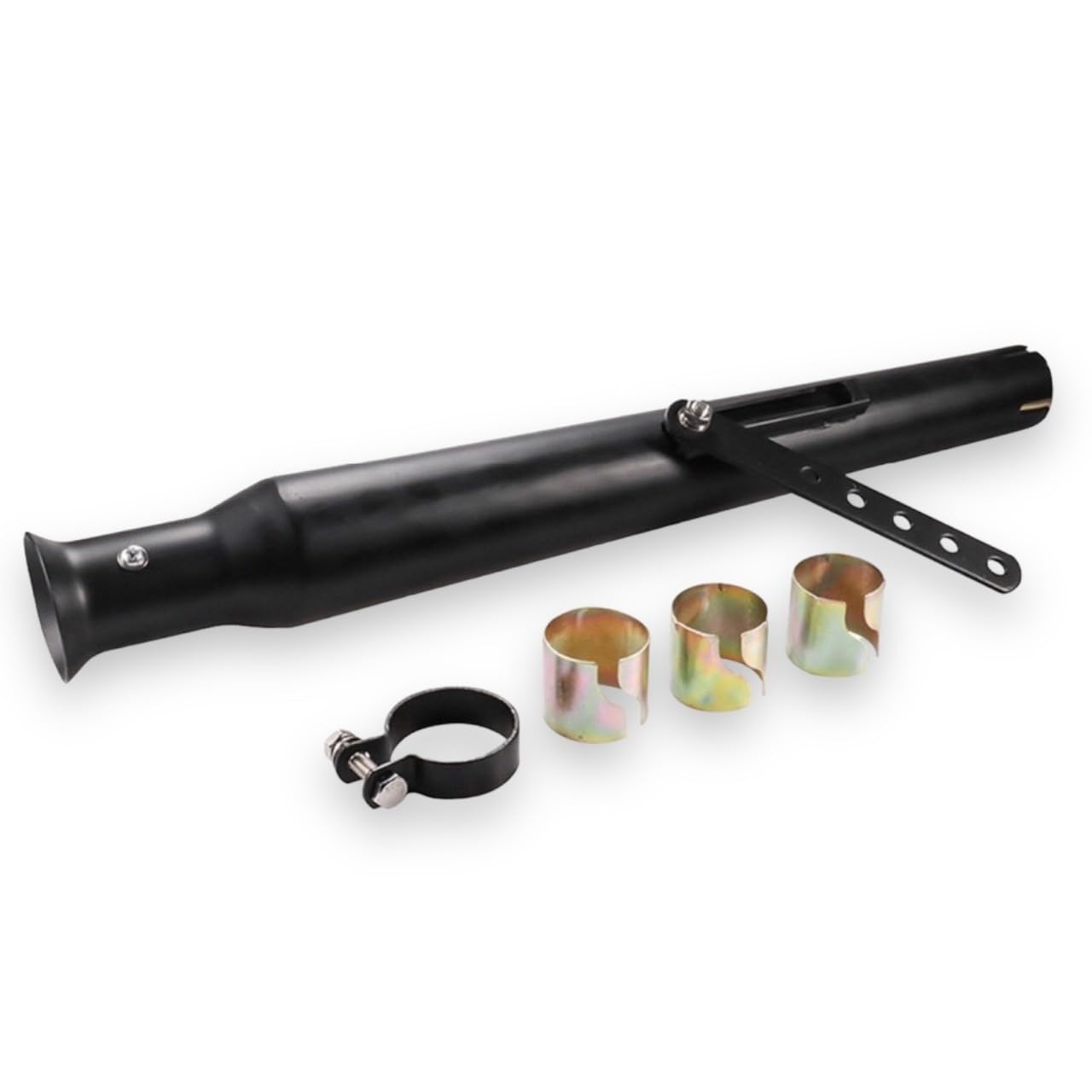 

Kanoan Inner Fits American 54cm Slip-On Muffler, 36-45mm Diameter, Trumpet, R nessa, Estrella, 45mm, W400, W650, W800, BOLT, XL883, GN125, etc., чёрный