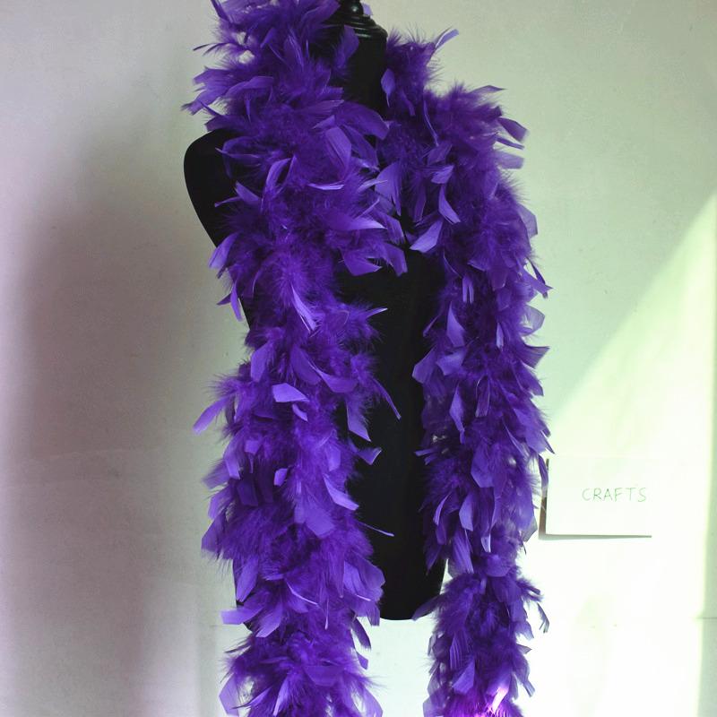 DIY Exquisite 50 g 2 m / strip  thick feather boa feather wedding party Dress up a variety of colors