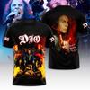 Heavy Metal Rocková kapela Dio 3D tištěné tričko Pánské Dámské Móda Harajuku Krátký rukáv Top Tričko Hip Hop Tričko Dio Vtipné Tričko