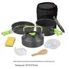 Outdoor Cookware Set DS311: 2-3 Person Portable Picnic Set with 1.1L Teapot and Tableware Accessories