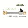 Hochdruckreiniger Kugelhahnpistole, 2200 PSI, 1/4 Zoll Schnellverschlussstecker, M22-14mm Schlauch, mit Ventil-Stab für Hochdruckreiniger