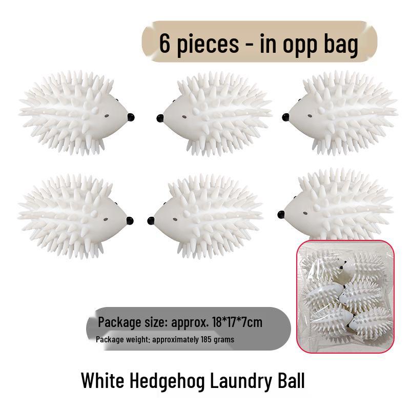 Silicone Hedgehog Anti-Tangle Laundry Ball - Soft, Magic Decontamination and Lint Removal Cleaning Solution