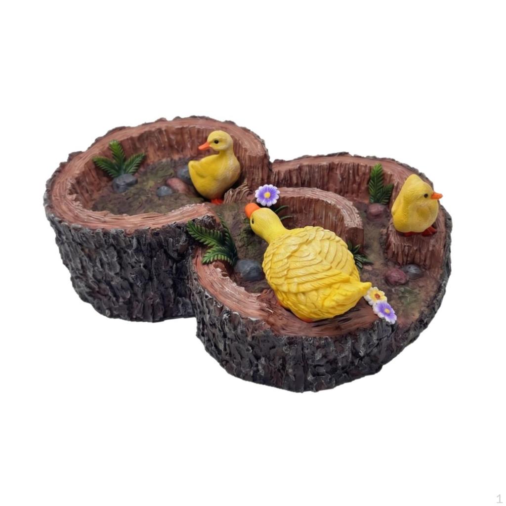 Outdoor Duck Garden Statue Animal Sculpture Resin Ornament Decorations for Courtyard