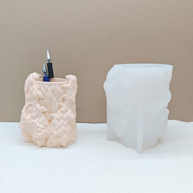 Unique Flower Vase Mold Succulent Planter Moulds Epoxy Resin Molds for Pen Stand