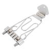 6 String Trapeze Tailpiece with Screws Height Adjustment Open Frame Bridge Tailpiece for Archtop Jazz Guitar Bass