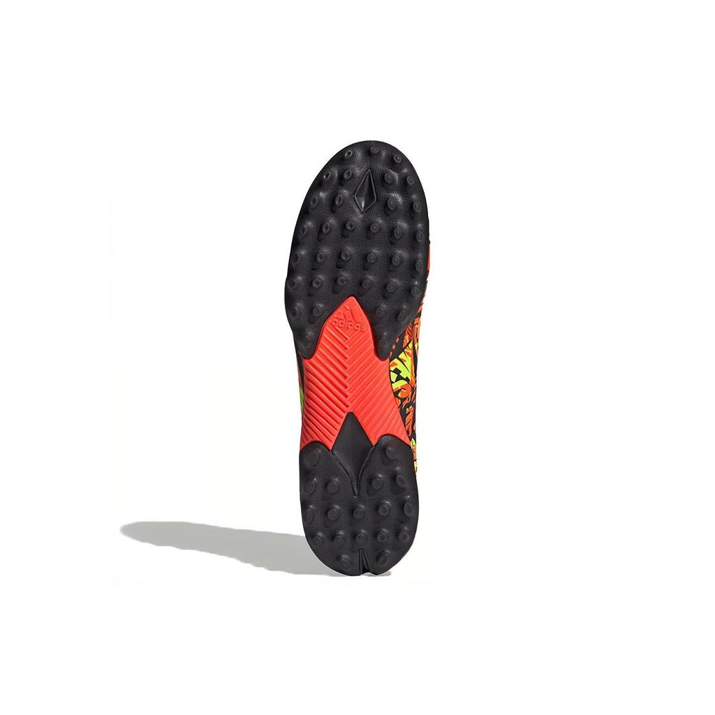 adidas Messi 3 Testa Rotonda Comodo Versatile TF (Borchie di gomma) Scarpe da Calcio Uomo Durevoli Traspiranti Scarpe da Calcio Nero Arancione FW7429