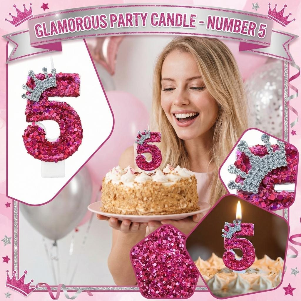 Fashion Cartoon Creative Birthday Candles Party Digital Candles