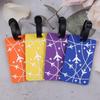 3D Airplane Luggage Tag - PVC Suitcase Identification Card Holder