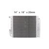 Universal Radiator Aluminum Condenser Parallel Flow With Drier dryer 14''x18''x20mm / 14''x23''x20mm for Truck Excavator Car A/C