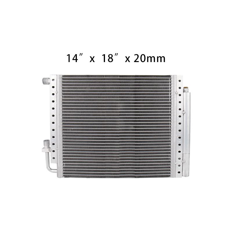 

Universal Radiator Aluminum Condenser Parallel Flow With Drier dryer 14 x18 x20mm / 14 x23 x20mm for Truck Excavator Car A/C 14 in x 18 in x 20mm