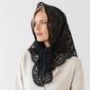 French Style Lace Triangle Scarf Vintage Wedding Headscarf All-match Crochet Head Scarf  Party