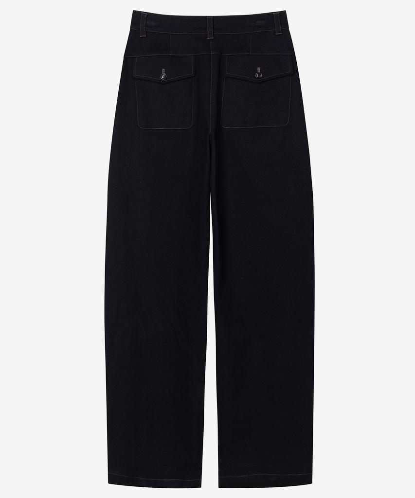 MIND BRIDGE WOMEN [W] Curved Wide Daily Cotton Pants - 2 Colors