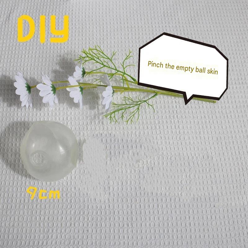 Slow Rebound Diy Empty Ball Skin Sphere Jewelry Transparent White Diy Pressure Ball Kit Trp Casting Molds Blank
