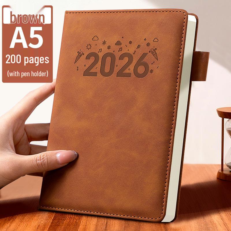A4 2026 Large Hardcover Business Notebook - Thick Pages Diary