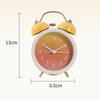Creative Metal Twin Bell Alarm Clock with Luminous Battery Operated Loud Alarm Clock Colorful Desk Alarm Clock Student Dorm