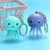 Fashion Octopus Toy Keyring Colorful Jellyfish Keyholder Anxiety Stress Relif
