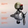 Shaking Head Helicopter Car Air Vent Clip Skull Doll Skeleton Car Propeller Pilot Interior Car Decoration Accessories Novelty