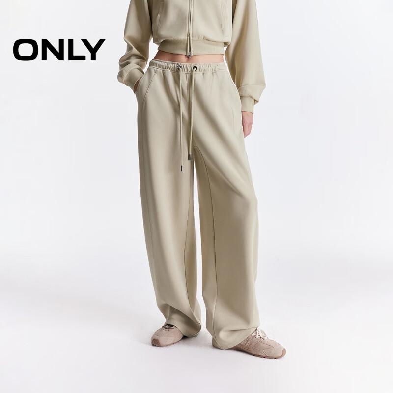 

ONLY Women s Loose Fit Drawstring Waist Casual Pants (2025 Autumn Collection) M