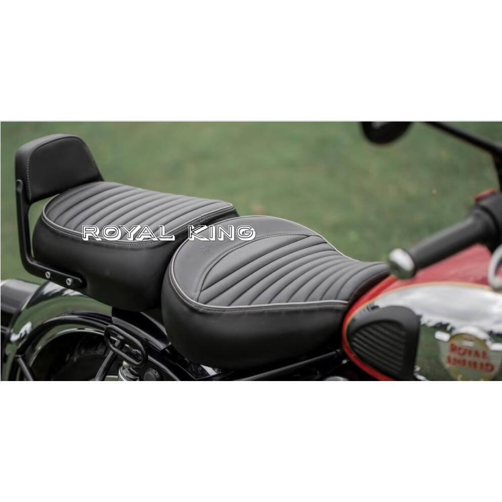 Royal Enfield Black "Touring Rider & Passenger Seat" For New Classic 350 Reborn